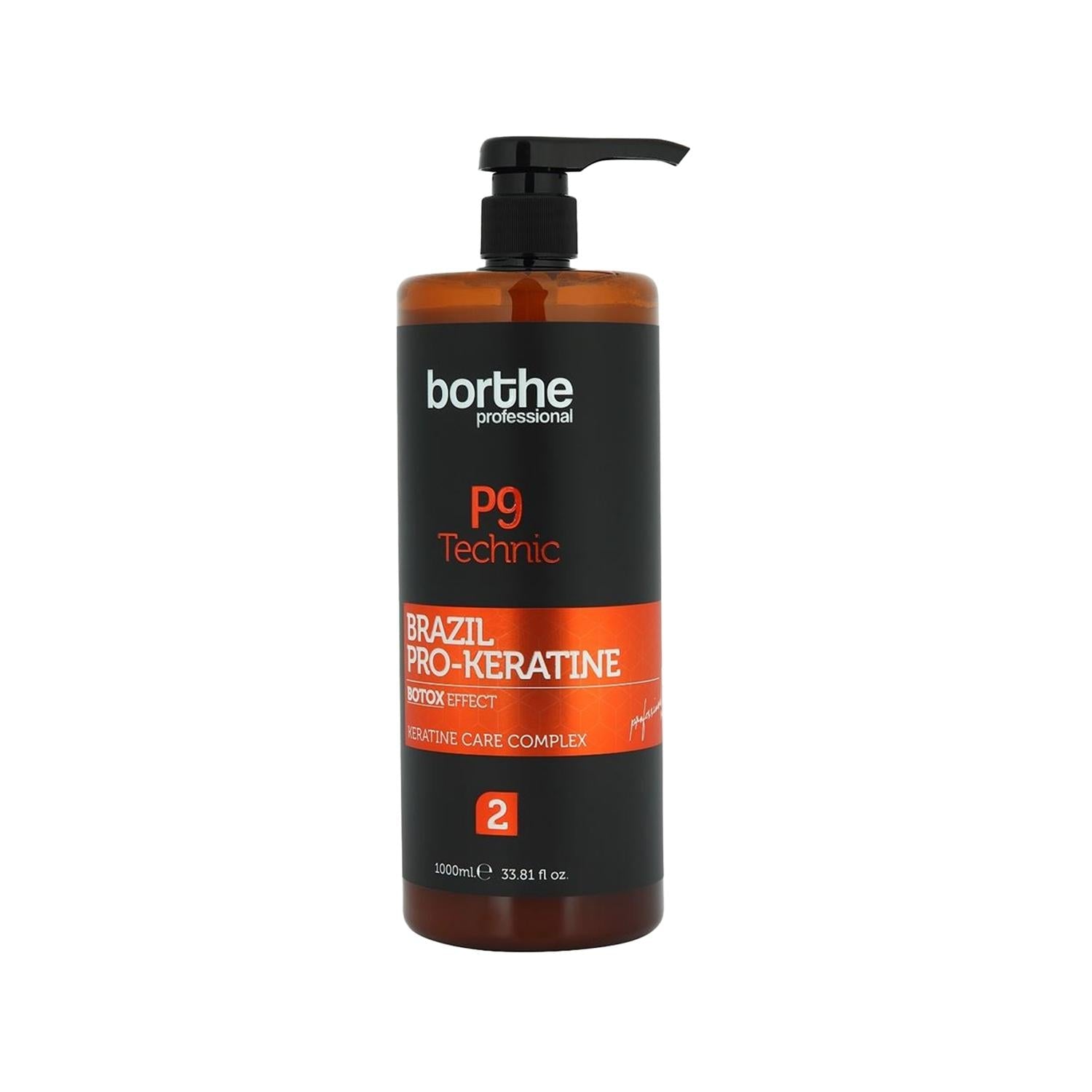 Borthe Professional P9 Brazil Pro-Keratine Complex 1000 ml Hair Care Product for Damaged Hair
