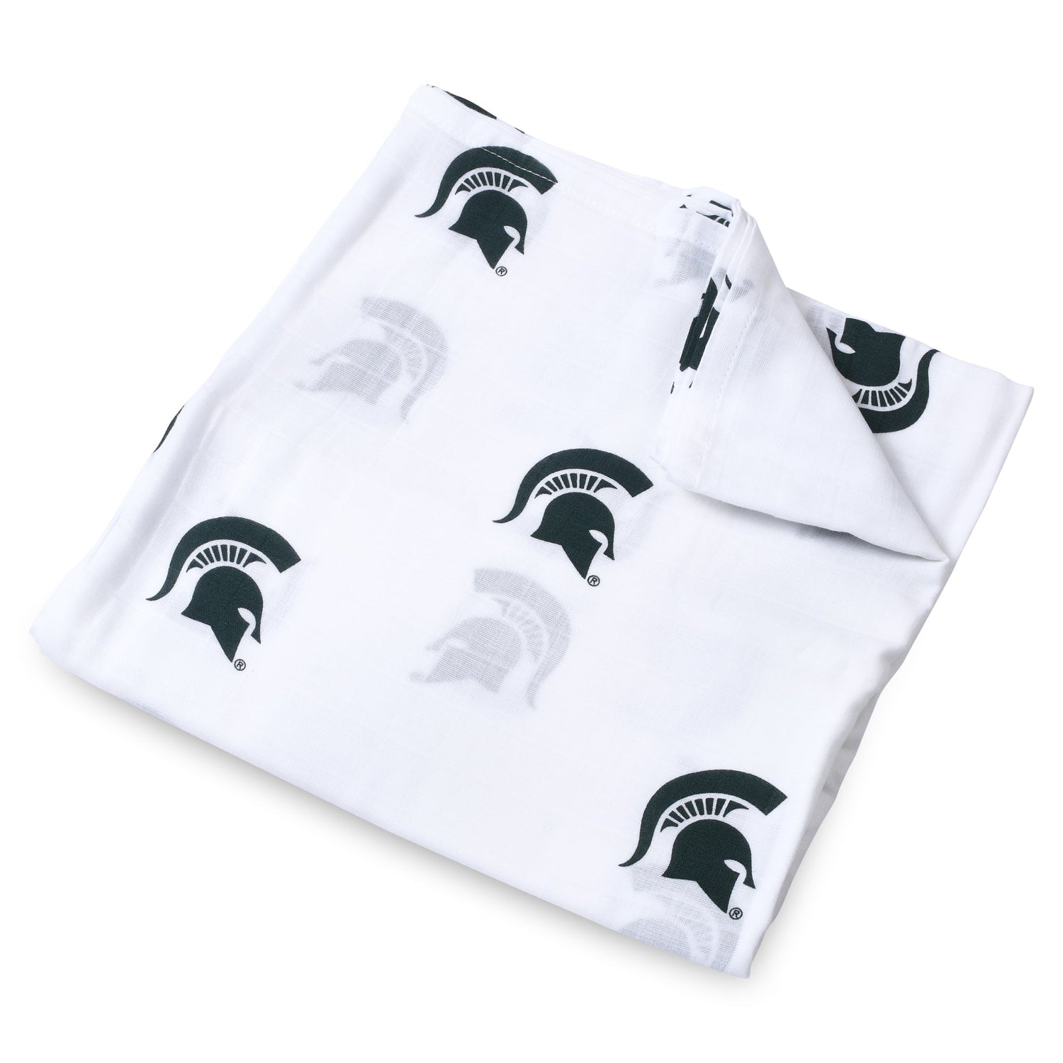 Michigan State University Spartans Muslin Swaddle Blanket – Soft Breathable Baby Blanket | Officially Licensed MSU Gift