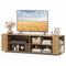 59 Inch Console Storage Entertainment Media Wood TV Stand-Walnut
