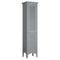 Tall Bathroom Floor Cabinet with Shutter Doors and Adjustable Shelf