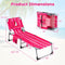 Tanning Chair with Face Arm Holes Folding Chair