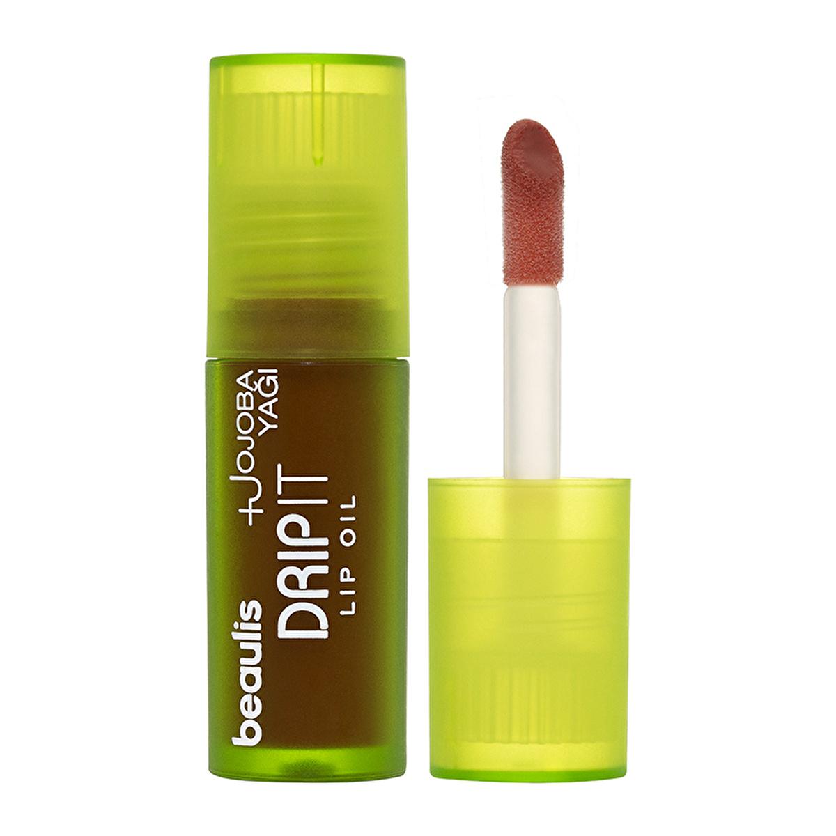 Beaulis Drip It Coffee Touch Lip Oil: Jojoba Infused, Moisturizing Nude Lip Tint for Natural Shine & Everyday Wearable Look