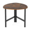 Triangle Coffee Table Oval Coffee Table with Metal Legs Industrial Center Table