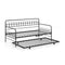 Twin Daybed with Curved Backrest and Armrests
