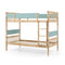 Twin Over Twin Bunk Bed with Ladder and Full-length Guardrails
