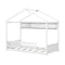 Twin Size House Bed with Storage Shelf and Headboard