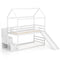 Twin over Twin Bunk Bed with Slide and 2-Step Storage Staircase