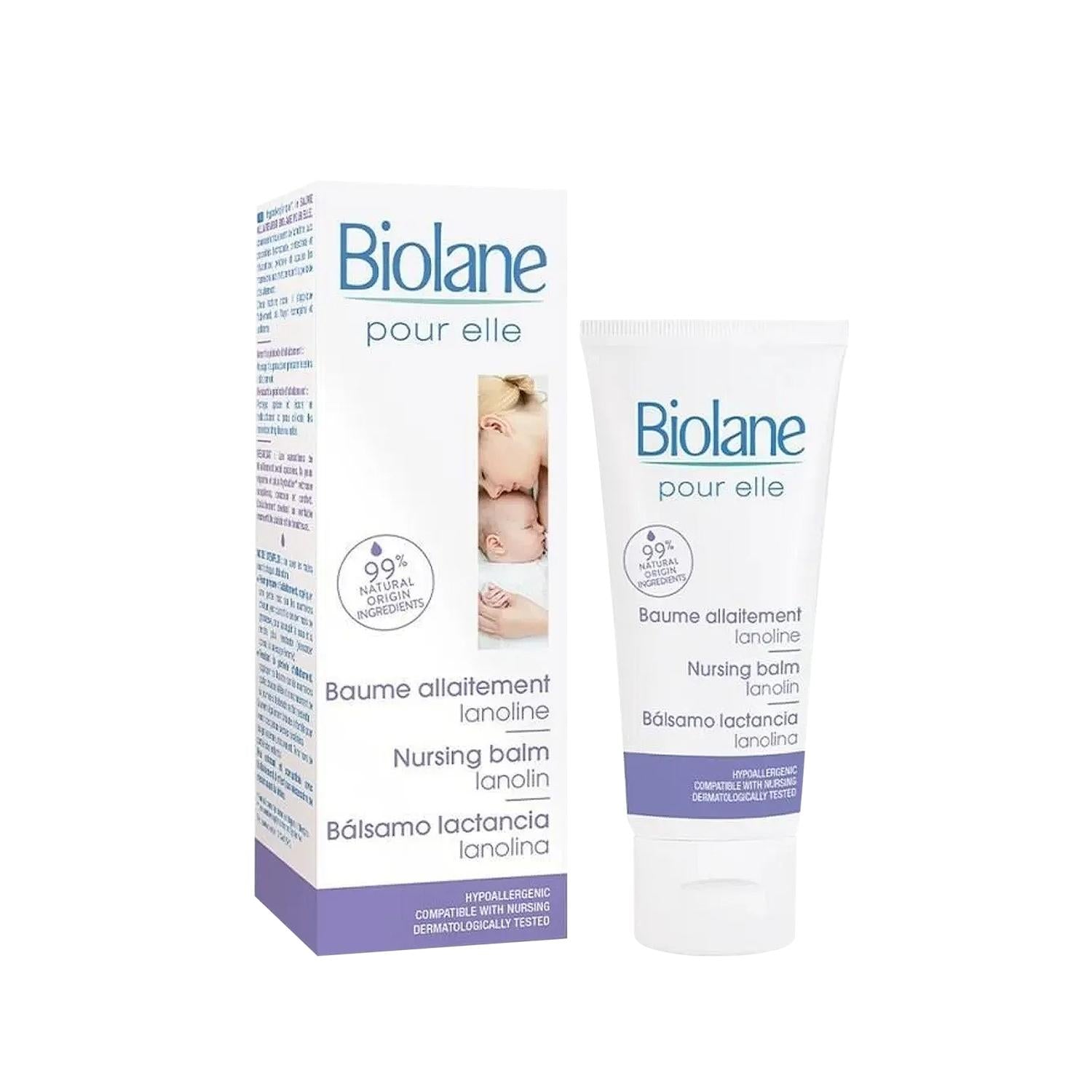 Biolane Pour Elle Nursing Balm - Soothing Nipple Cream for Breastfeeding Mothers, 1.35 fl oz
