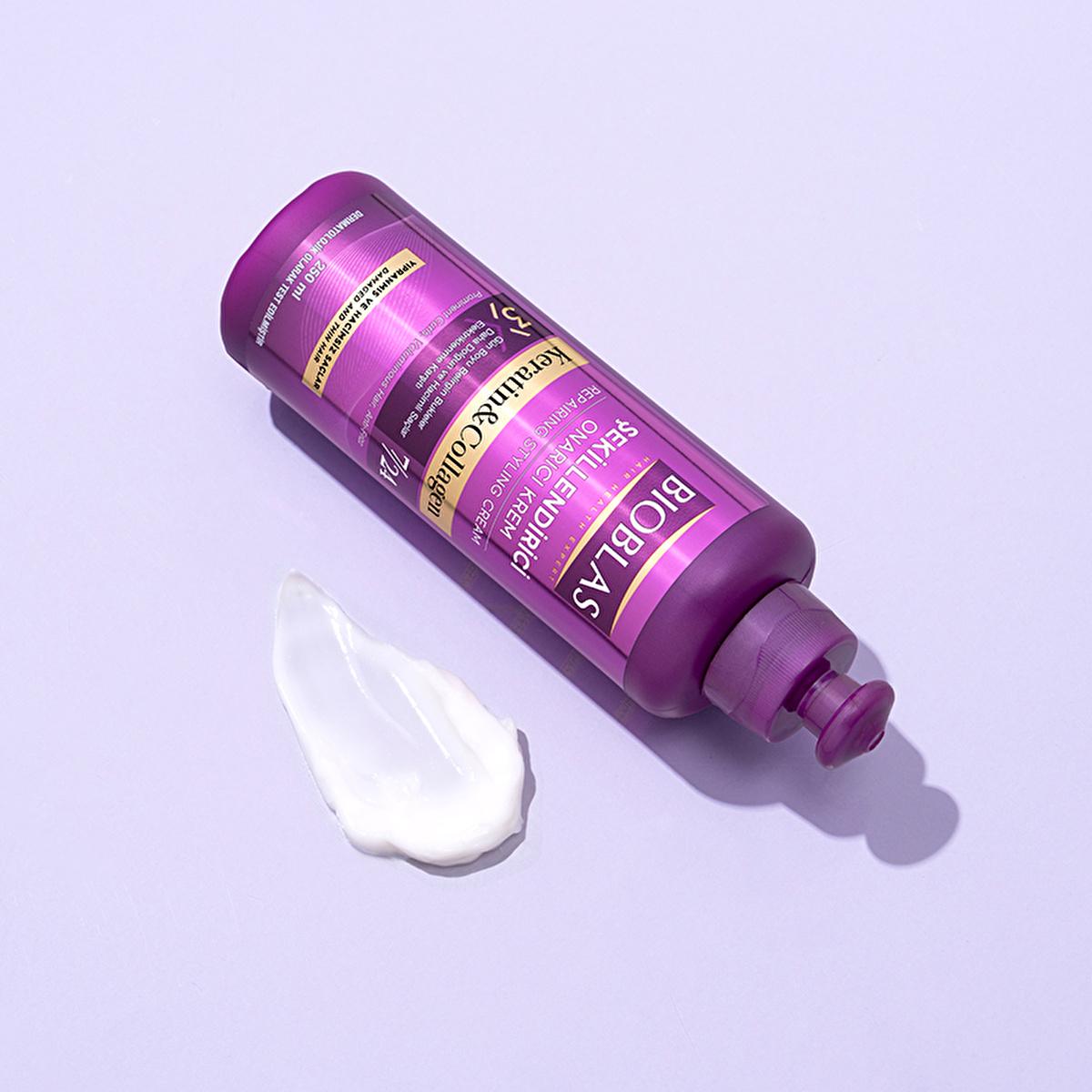Bioblas Anti-Hair Loss Styling Cream with Collagen & Keratin - 8.45 fl oz