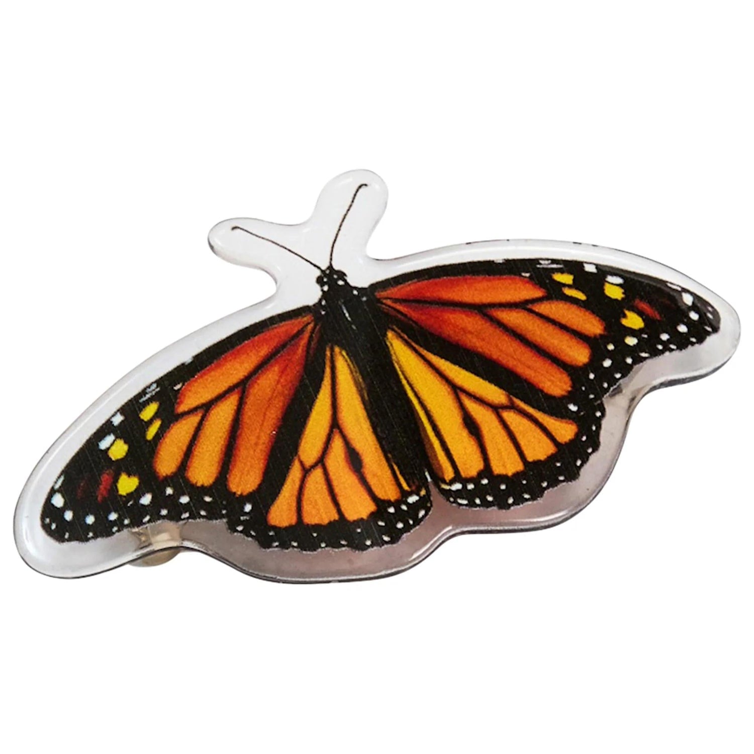 Chunks Monarch Butterfly Hair Barrette - French Clip, Acetate Hair Clip for All Hair Types - Stylish & Sustainable