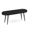 47 Inch Upholstered Entryway Bench with Heavy-duty Metal Frame