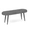 47 Inch Upholstered Entryway Bench with Heavy-duty Metal Frame