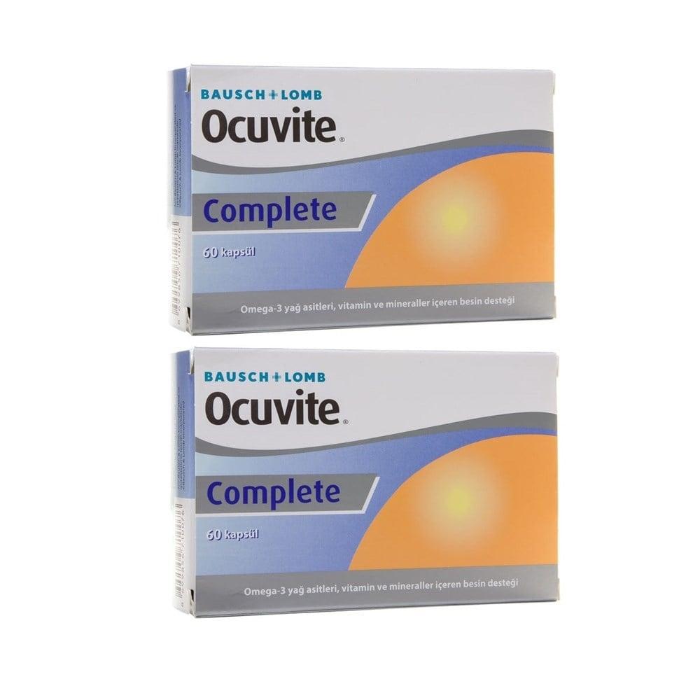Bausch & Lomb Ocuvite Complete Dietary Supplement for Eye Health - Omega-3, Lutein, and Zeaksantin Enriched Formula