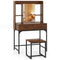 Vanity Desk with Storage Drawers and Charging Station