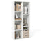 Vertical or Horizontal Freestanding Bookshelf with 7 Compartments