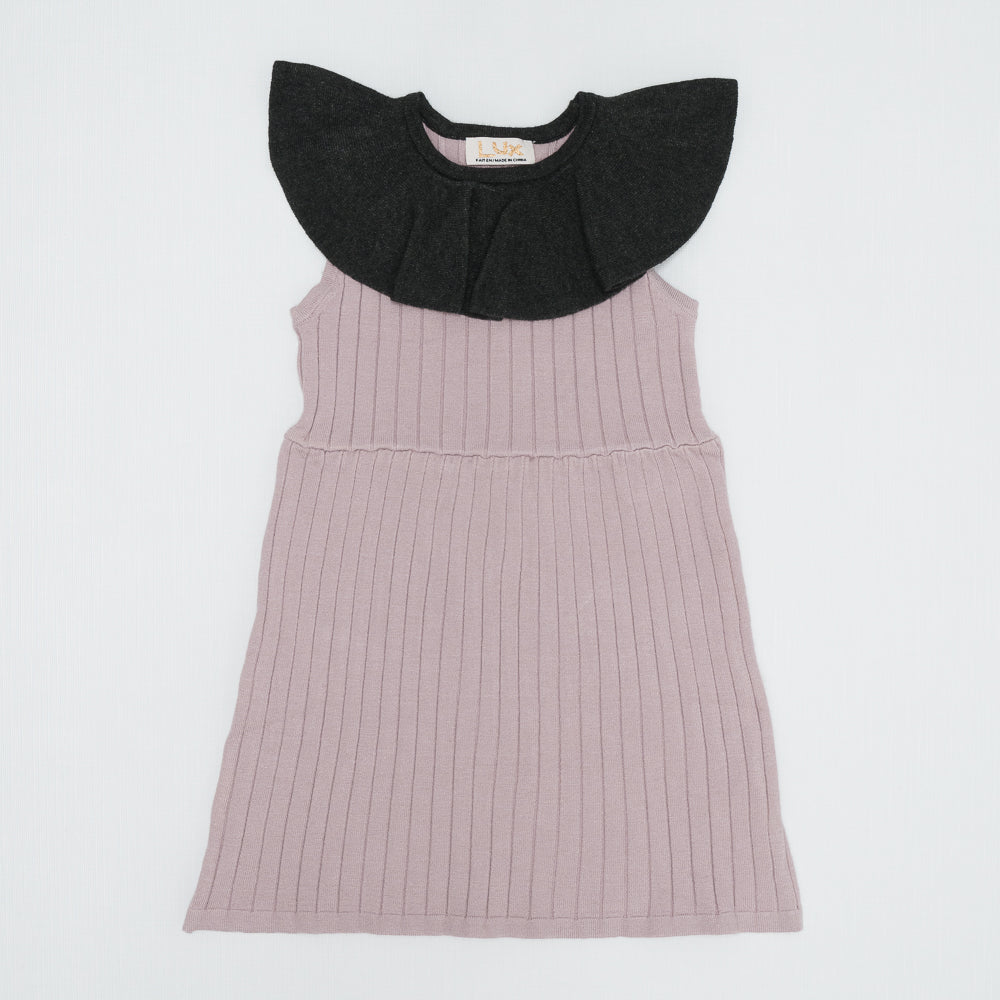 Rib Ruffle Dress