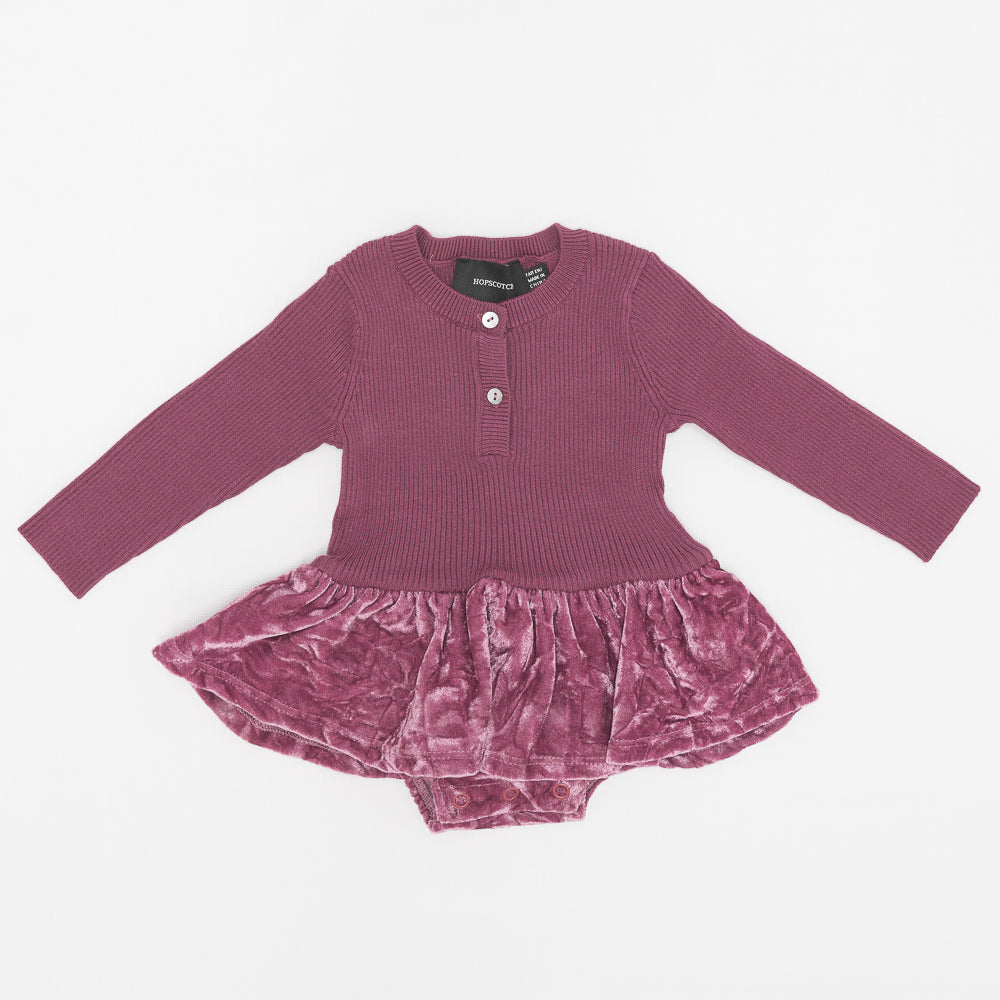Crushed Velour Onesie