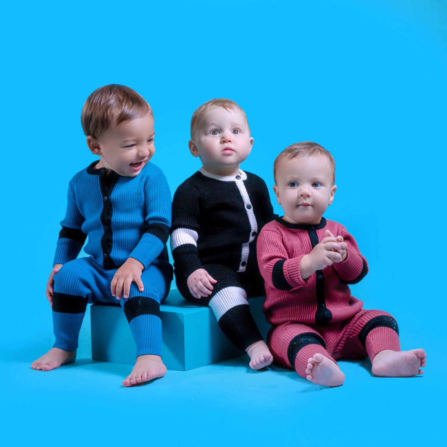 2 Tone Rib Knit Set