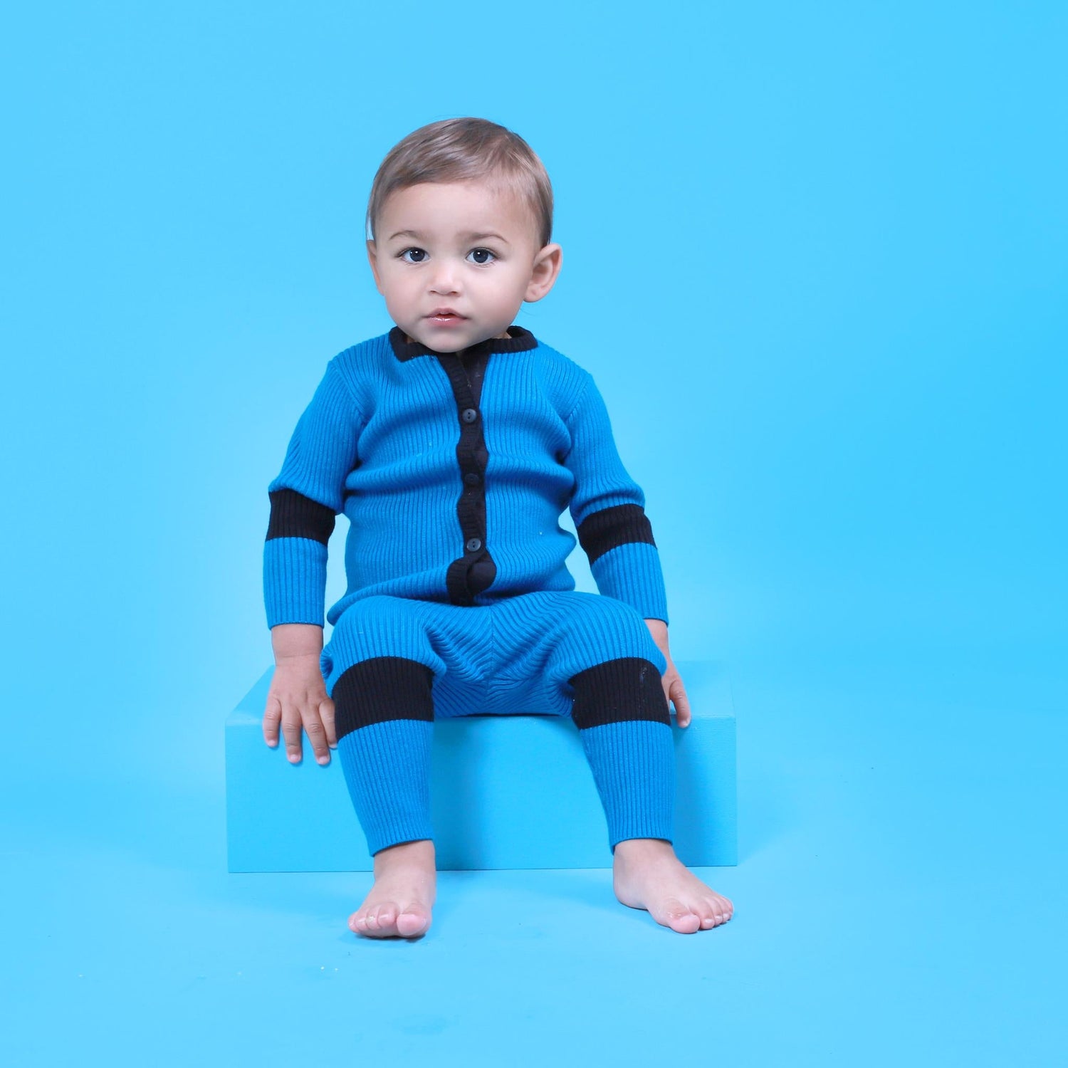2 Tone Rib Knit Set