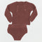 Contrast Knit 2pc