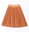 Ribbed Velour Tiered Short Skirt