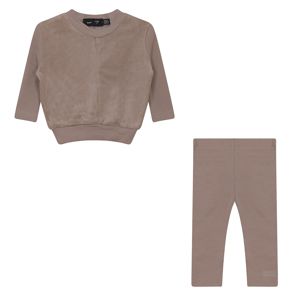 Velour And Rib Combo 2 PC Set
