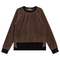 Cotton Velour Raglan Sleeve Zipper Top