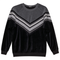 Velour 2 Tone V-Stripe Top