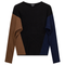 Dolman Color Blocked Knit Sweater