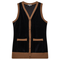 Midi Velour Vest Cardigan