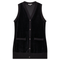 Midi Velour Vest Cardigan