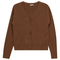 Drop Shoulder Cropped Knit Cardigan