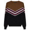 Color Blocked V Design Sweater