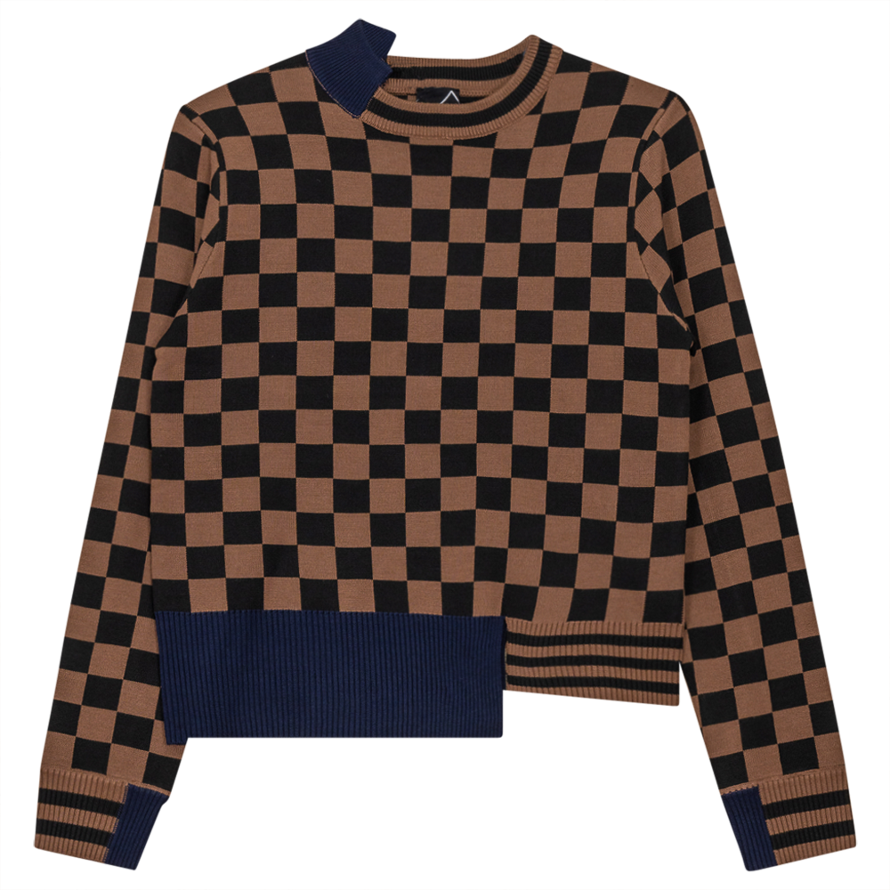 Check Design Sweater