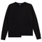 Asymmetrical Raw Edge Sweater Shirt