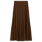 Midi Pleated Knit Skirt