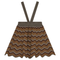 Zig Zag Skirt Skirt With Straps