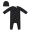 Star Print Onesie With Hat