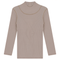 Rib Knit Top With Mock Neck