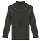 Rib Knit Top With Mock Neck
