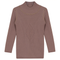 Rib Knit Top With Mock Neck