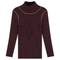 Rib Knit Top With Mock Neck