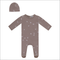 Bird Print Onesie With Hat