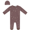 Bird Print Onesie With Hat
