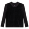 Combo Rib And Cotton Velour Top
