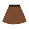 Asymmetric Cut Waffle Short Skirt