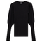 Rib Knit Top With Puff Sleeves