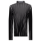 Knit Rib Funnel Neck Top