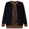 Maternity Knit Leopard Design Sweater