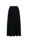 Pleated Knit Maxi Skirt